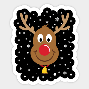 'CHRISTMAS REINDEER' Cool Snowflakes Costume Sticker